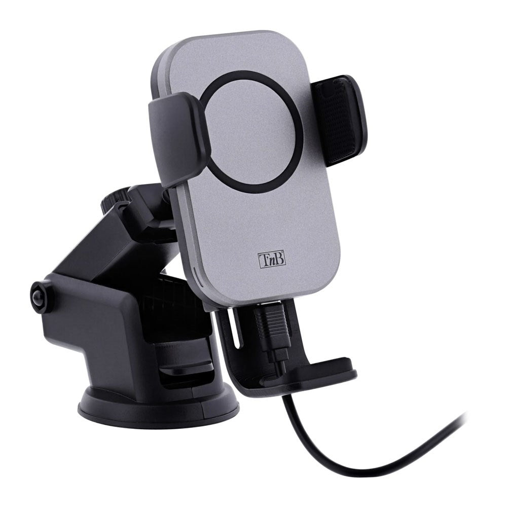 T'NB Multifunctional Car Phone Holder with 15W Wireless Charging - Black