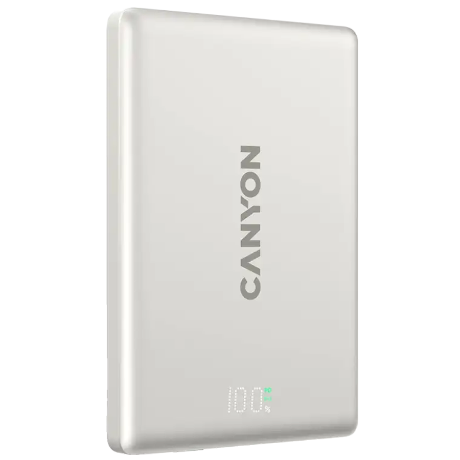 Canyon OnPower 500 5000 mAh PowerBank - MagSafe Compatible - Beige