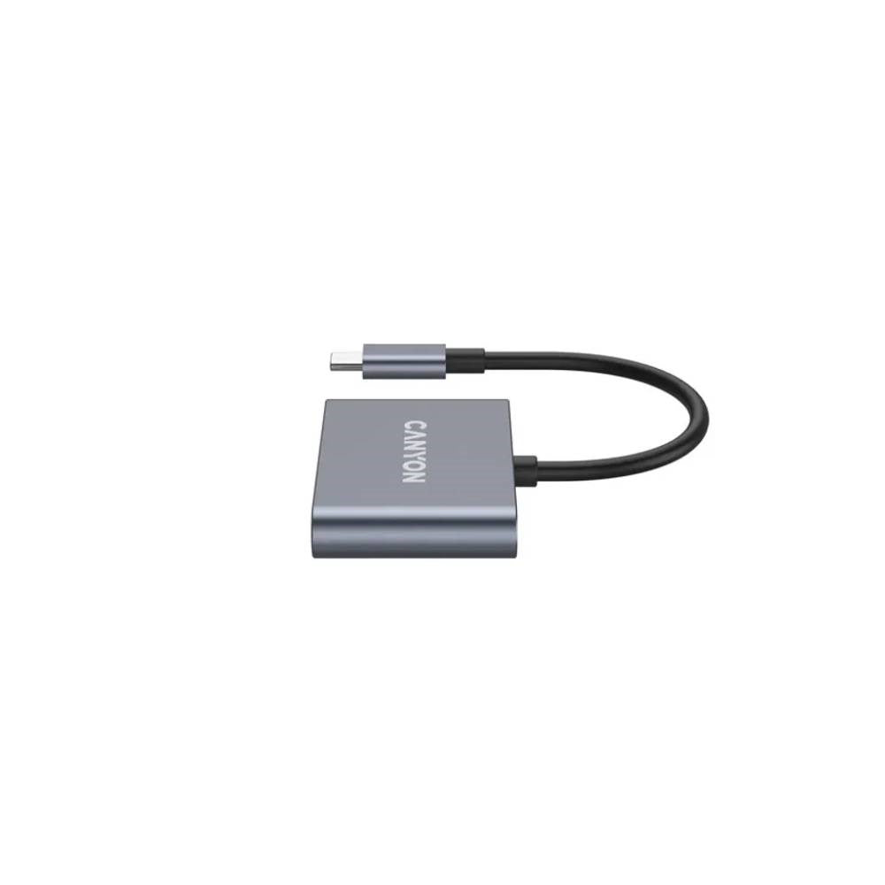 Canyon DS3 3-in-1 USB-C Hub - Grey