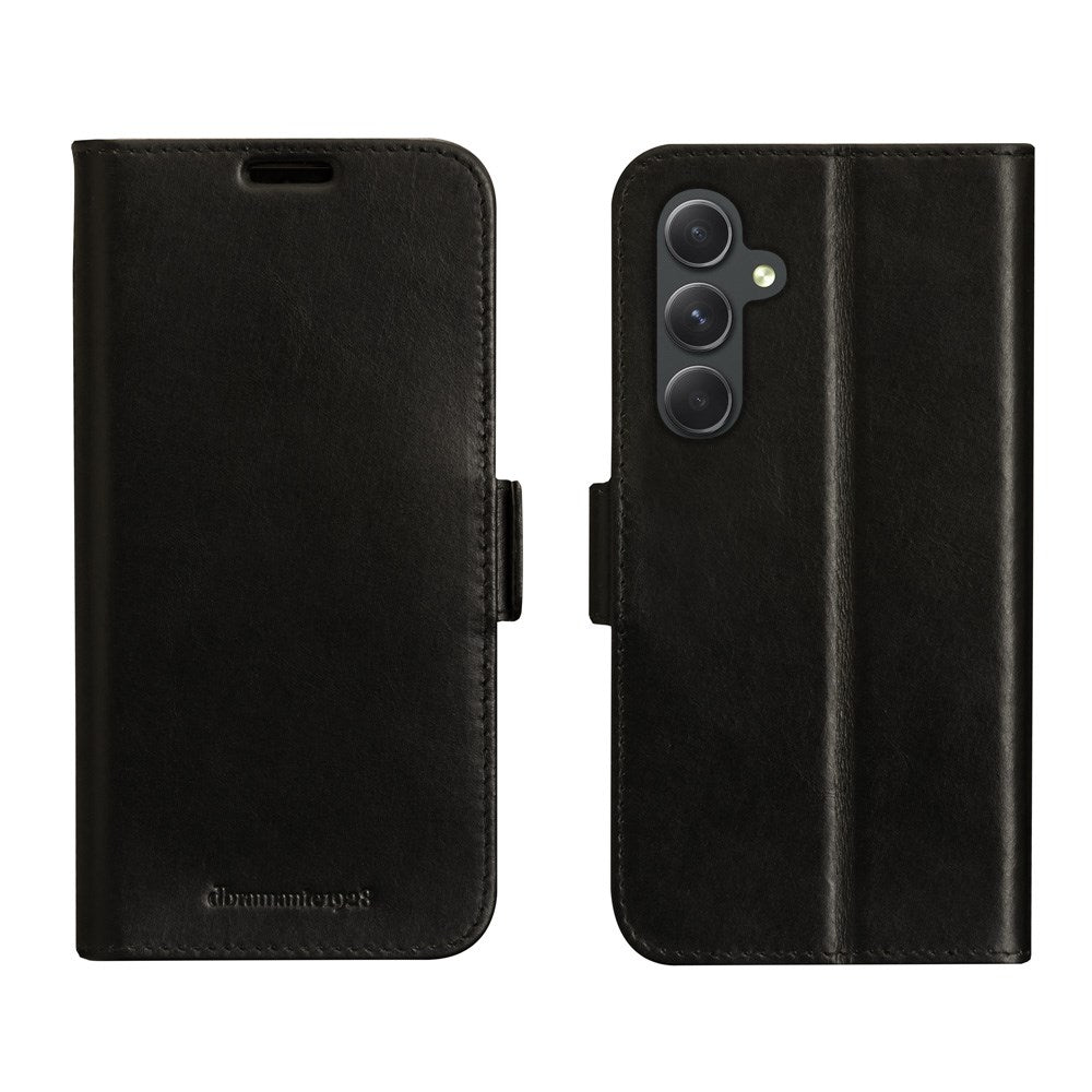 Samsung Galaxy A54 (5G) dbramante1928 Copenhagen Genuine Leather Flip Case with Wallet - Black