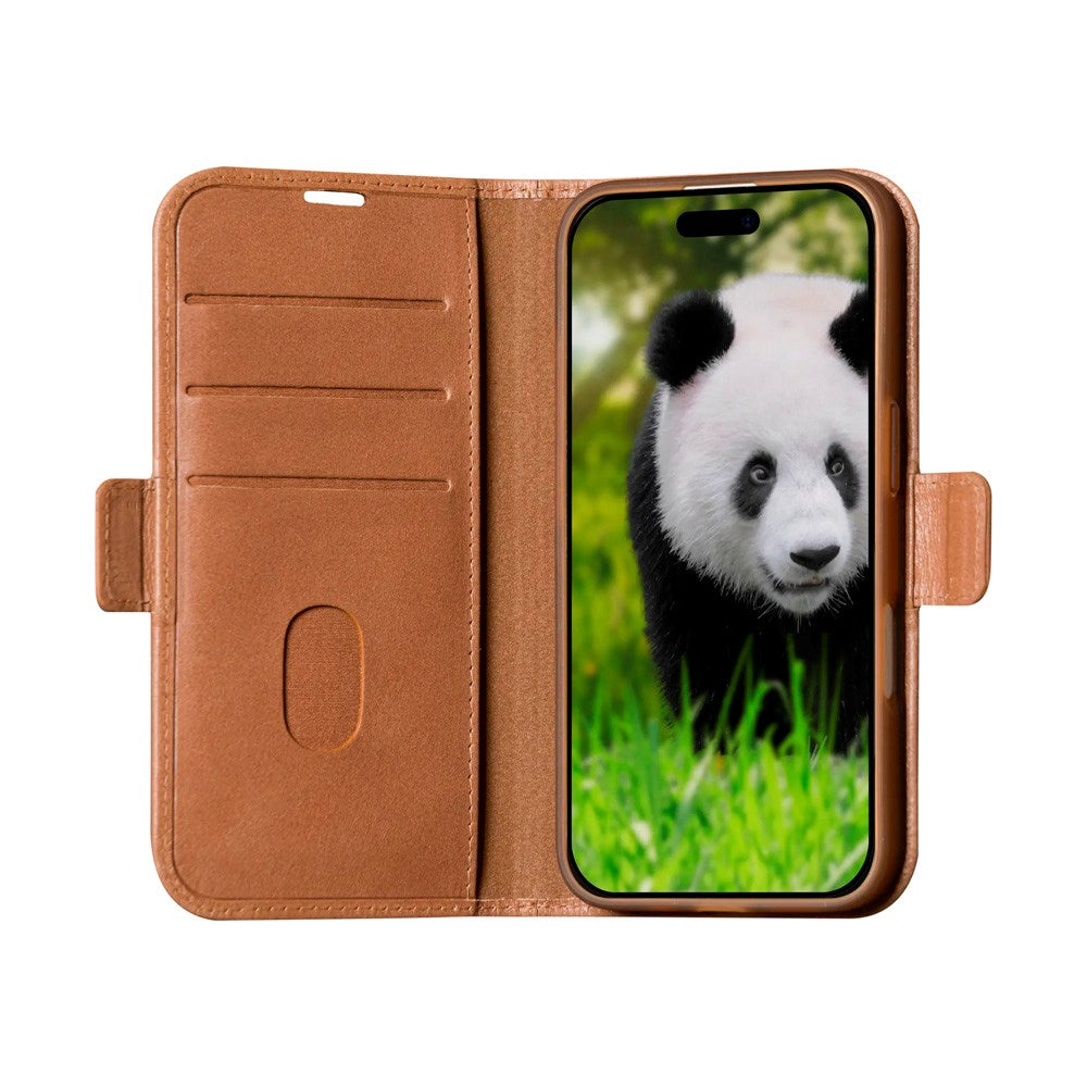 iPhone 16 Plus dbramante1928 Copenhagen Slim Genuine Leather Case with Wallet - Tan