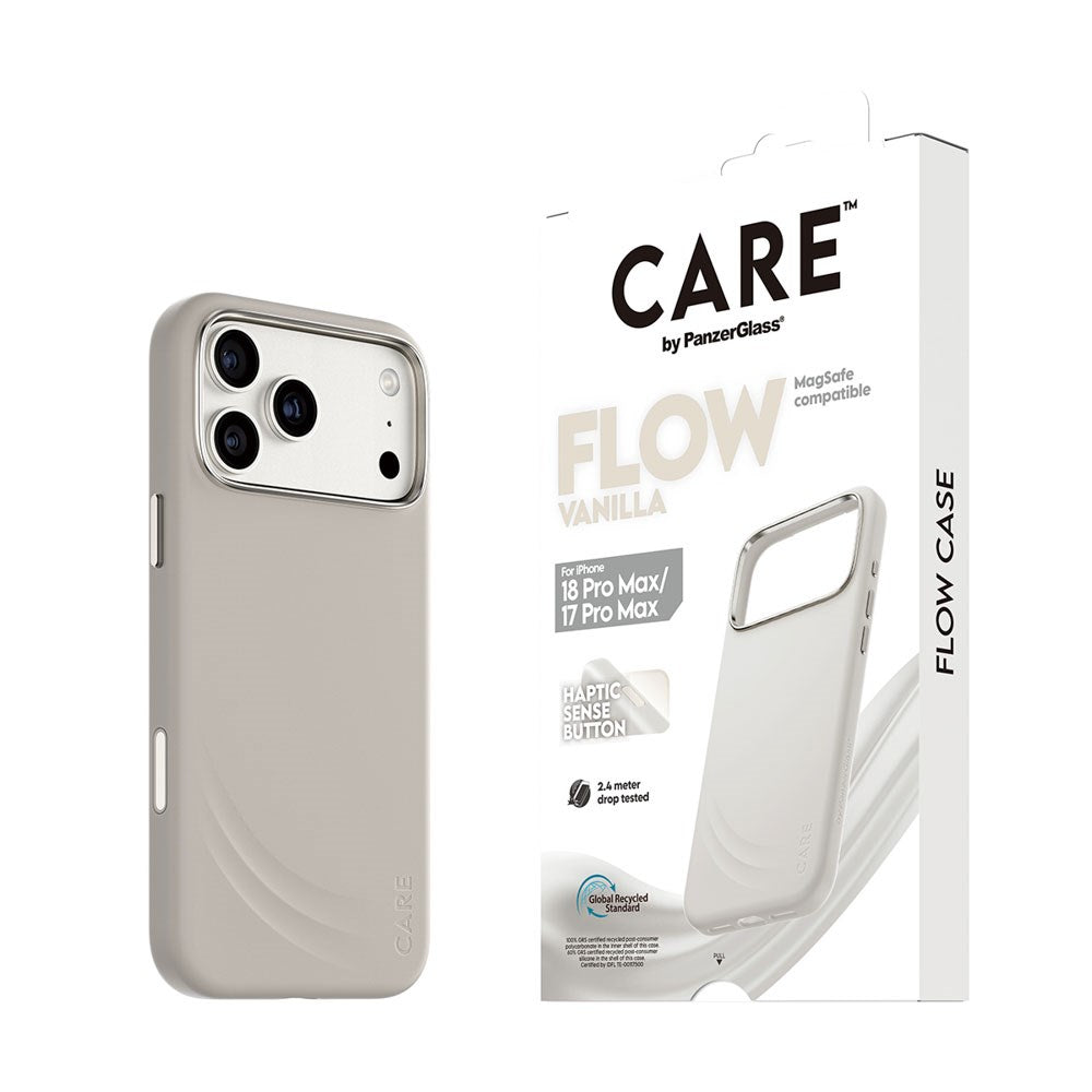 iPhone 18 Pro Max / 17 Pro Max CARE by PanzerGlass Feature Flow Case - MagSafe Compatible - Vanilla