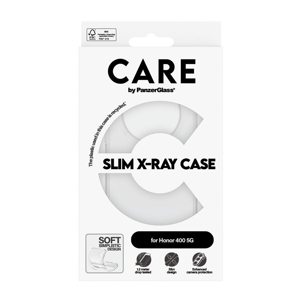 CARE by PanzerGlass Honor 400 Fashionable Transparent X-Ray Soft Basic Case - Transparent