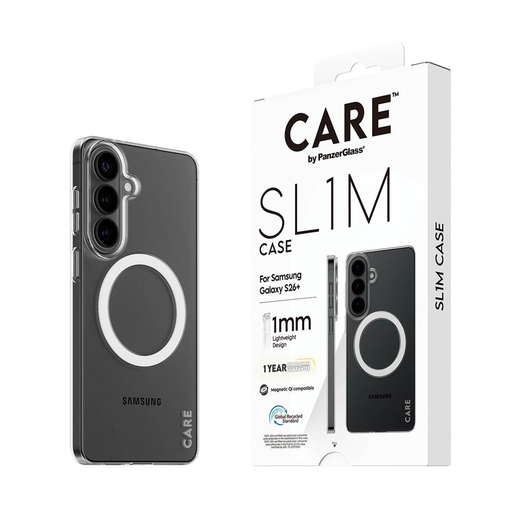 Samsung Galaxy S26+ (Plus) CARE by PanzerGlass SL1M Case - Transparent
