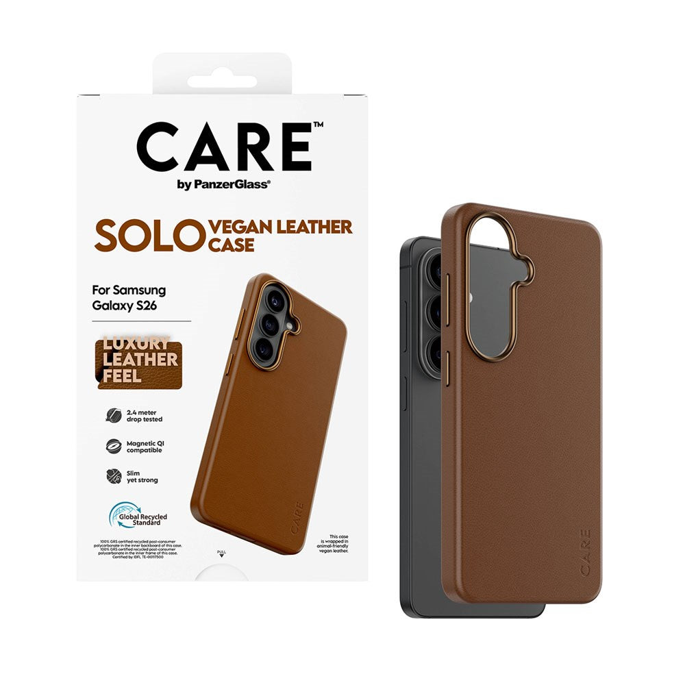 Samsung Galaxy S26 CARE by PanzerGlass SOLO Case - Brown