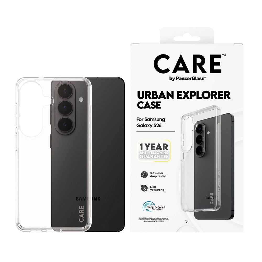 Samsung Galaxy S26 CARE by PanzerGlass Urban Explorer Case - Transparent