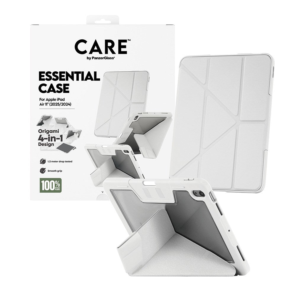 iPad Air 11" (2025 / 2024) Care by PanzerGlass Essential Case - Standing Function - Grey