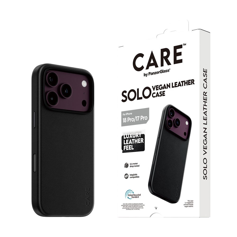 iPhone 18 Pro / 17 Pro CARE by PanzerGlass SOLO Case - MagSafe Compatible - Black