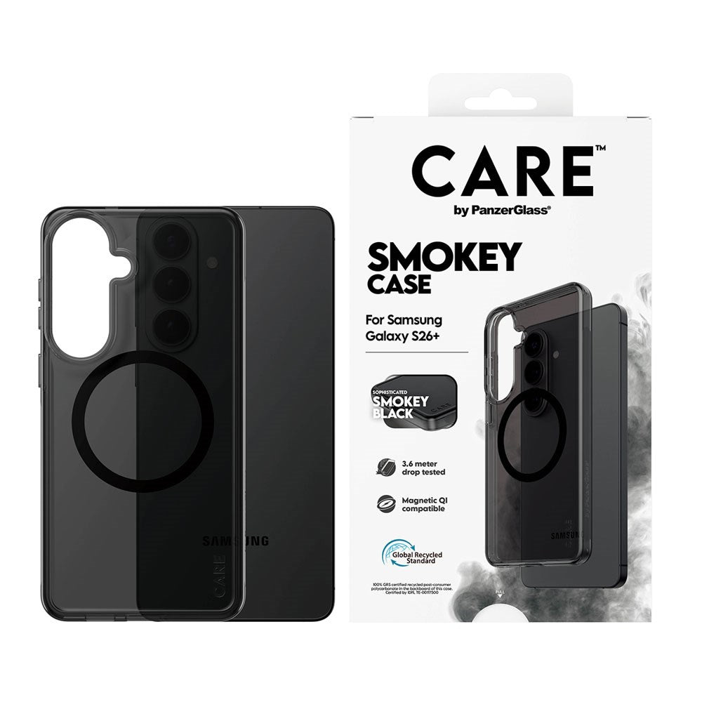 Samsung Galaxy S26+ (Plus) CARE by PanzerGlass Urban Explorer Case - Qi Compatible - Smokey Black
