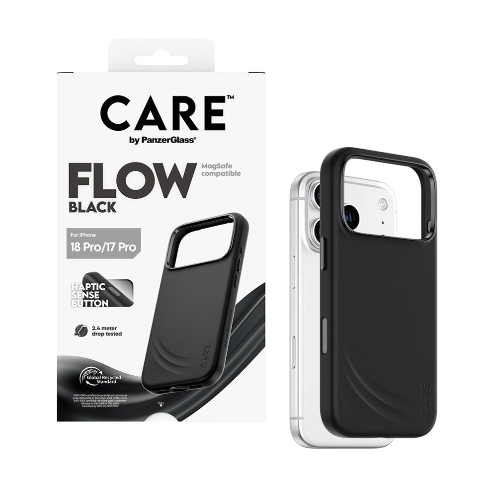 iPhone 18 Pro / 17 Pro CARE by PanzerGlass Feature Flow Case - MagSafe Compatible - Black