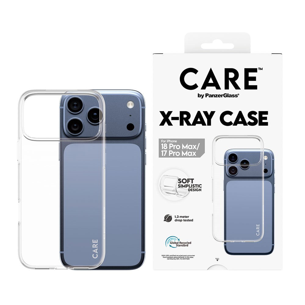 iPhone 18 Pro Max / 17 Pro Max CARE by PanzerGlass Fashionable X-Ray Soft Basic Case - Transparent