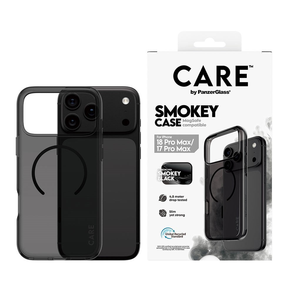 iPhone 18 Pro Max / 17 Pro Max CARE by PanzerGlass FLAGSHIP Urban Explorer Case - MagSafe Compatible - Smokey Black