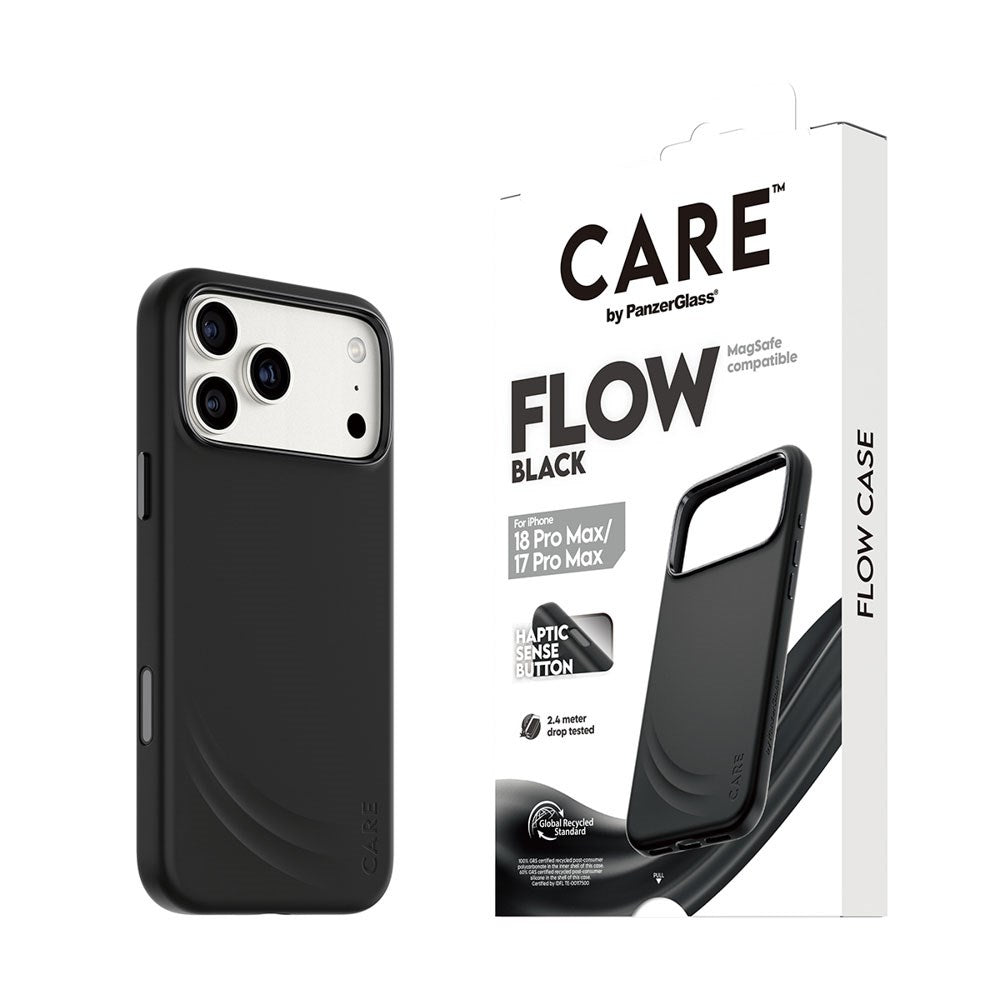 iPhone 18 Pro Max / 17 Pro Max CARE by PanzerGlass Feature Flow Case - MagSafe Compatible - Black