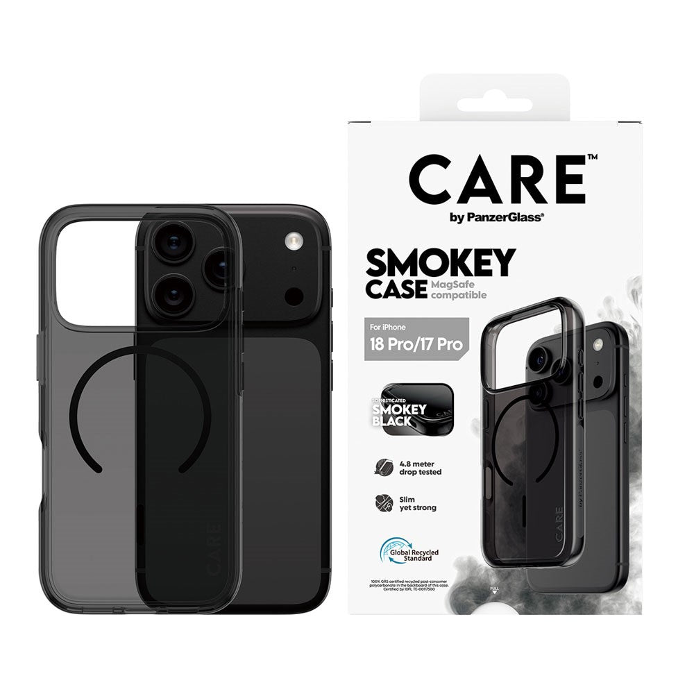 iPhone 18 Pro / 17 Pro CARE by PanzerGlass FLAGSHIP Urban Explorer Case - MagSafe Compatible - Smokey Black