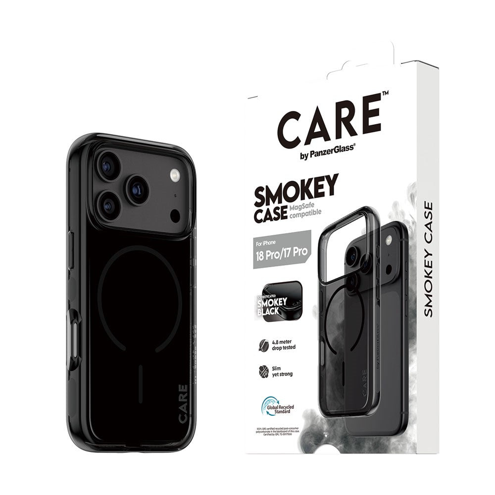 iPhone 18 Pro / 17 Pro CARE by PanzerGlass FLAGSHIP Urban Explorer Case - MagSafe Compatible - Smokey Black