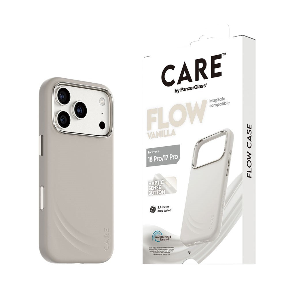 iPhone 18 Pro / 17 Pro CARE by PanzerGlass Feature Flow Case - MagSafe Compatible - Vanilla