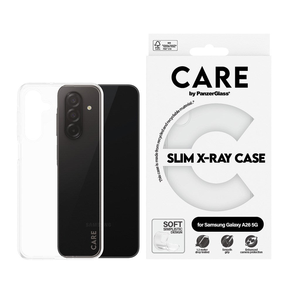 CARE by PanzerGlass Samsung Galaxy A26 (5G) FASHION X-Ray Soft Basic Case - Transparent