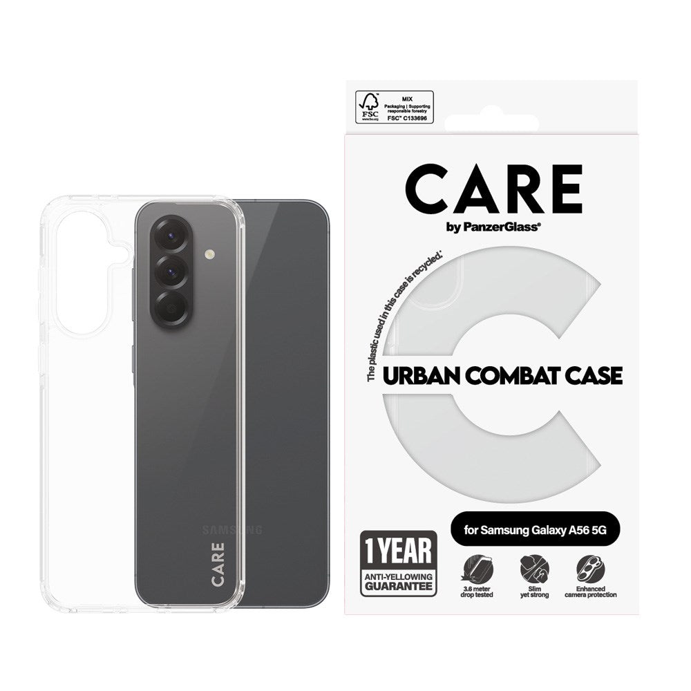 CARE by PanzerGlass Samsung Galaxy A56 (5G) FLAGSHIP Urban Combat Case - Transparent