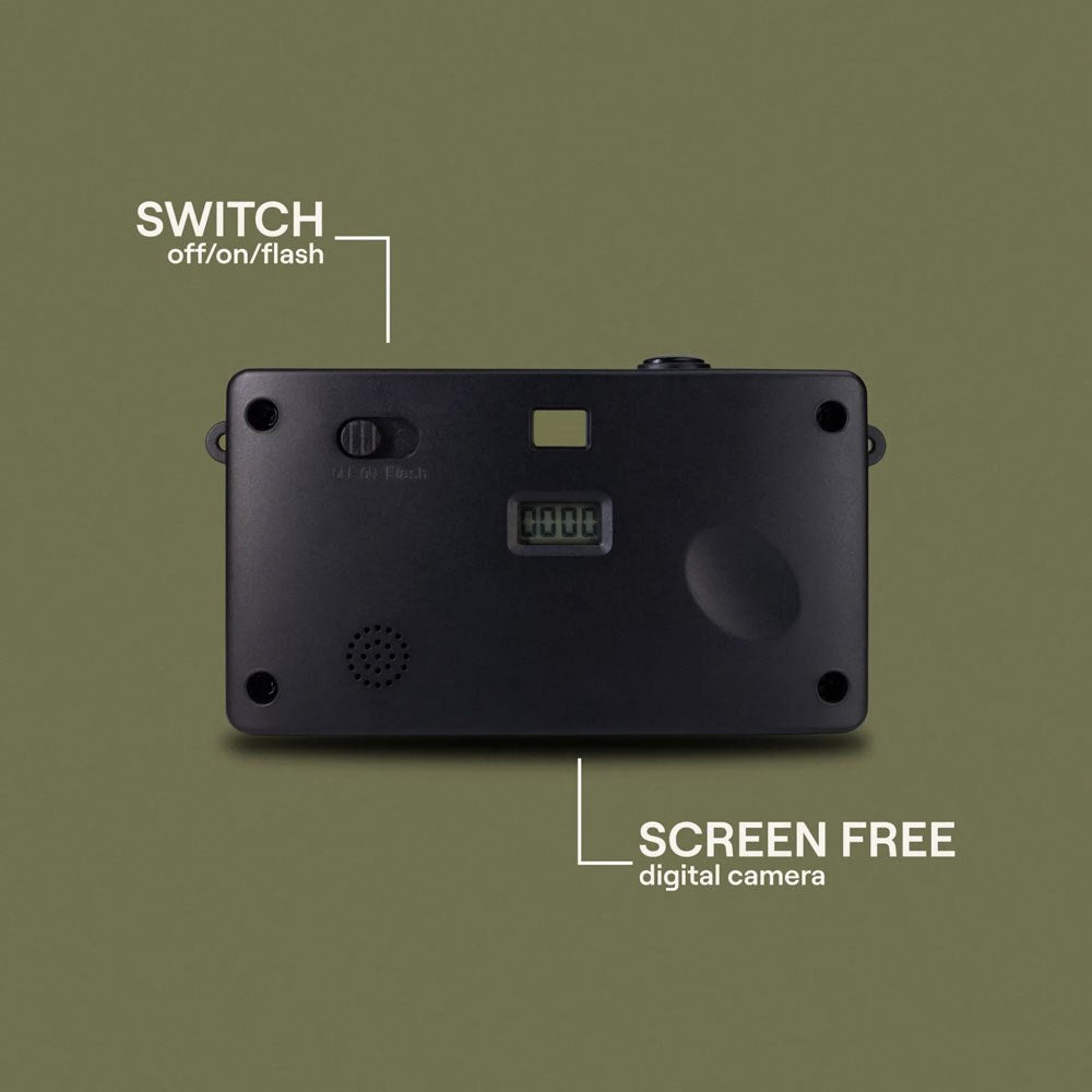 Camp Snap Screenless Digital Camera - 8 Megapixels - Rechargeable - Forest Green