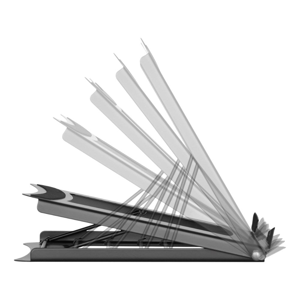 Deltaco Foldable Laptop / Tablet Stand - 5 Positions - Dimensions: 10-15" - Grey
