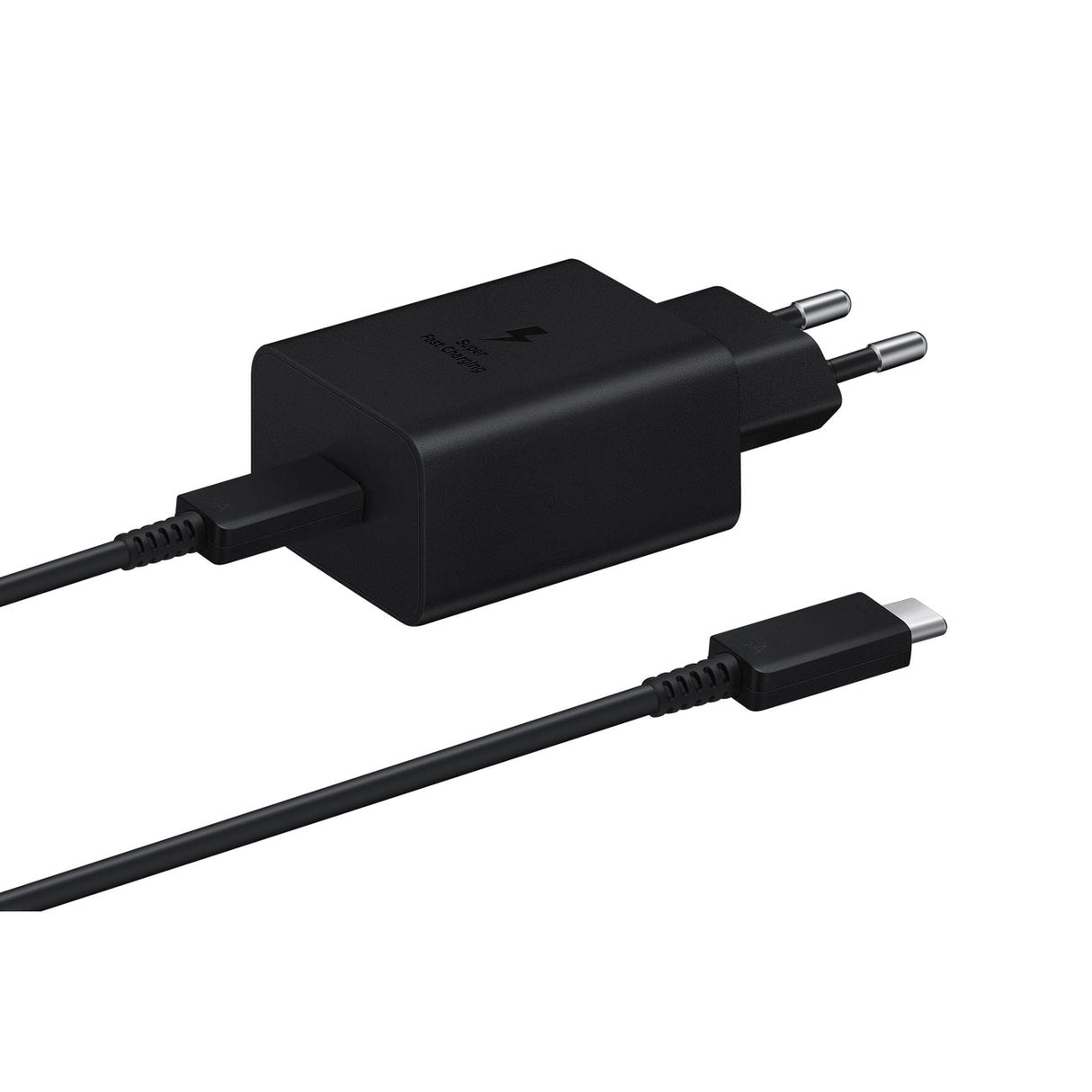 Samsung 45W Wall Charger USB-C Fast Charge m. 1,8 m USB-C Cable - Black