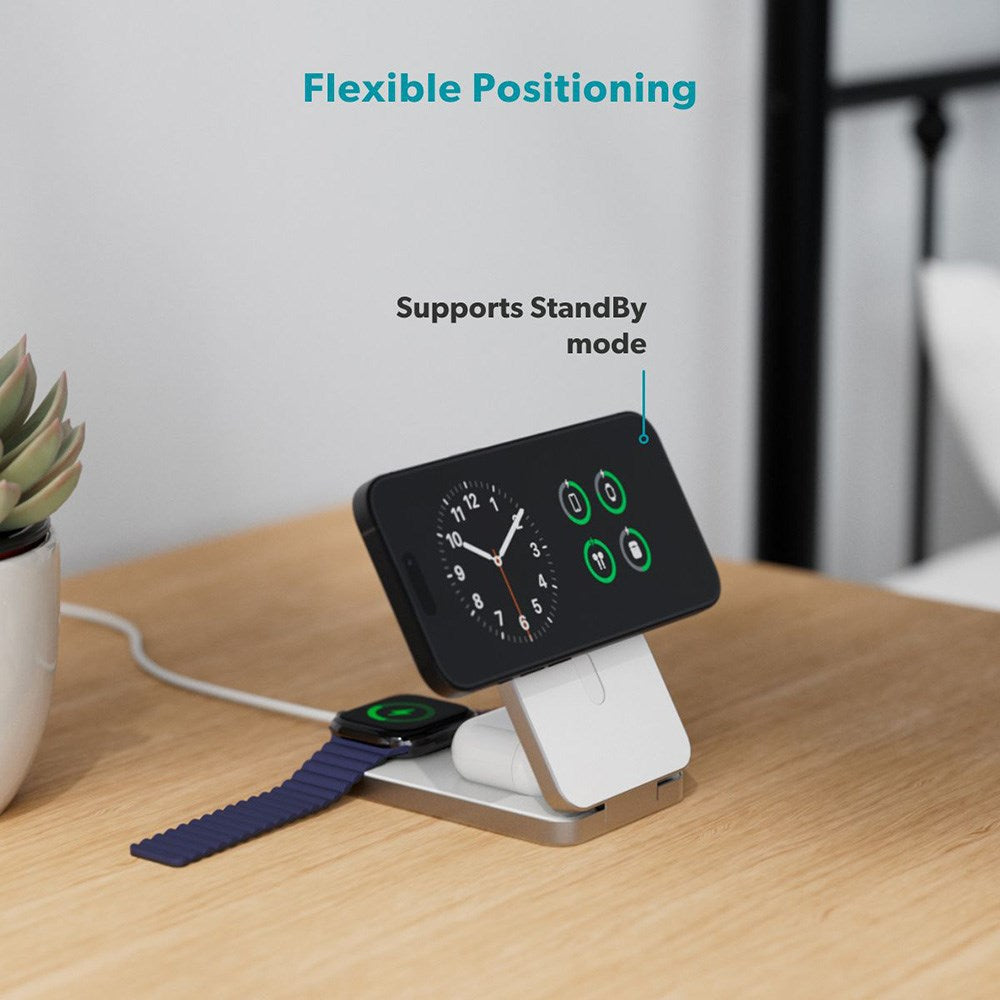 Epico 8000mAh Wireless Powerbank with Stand Function - White