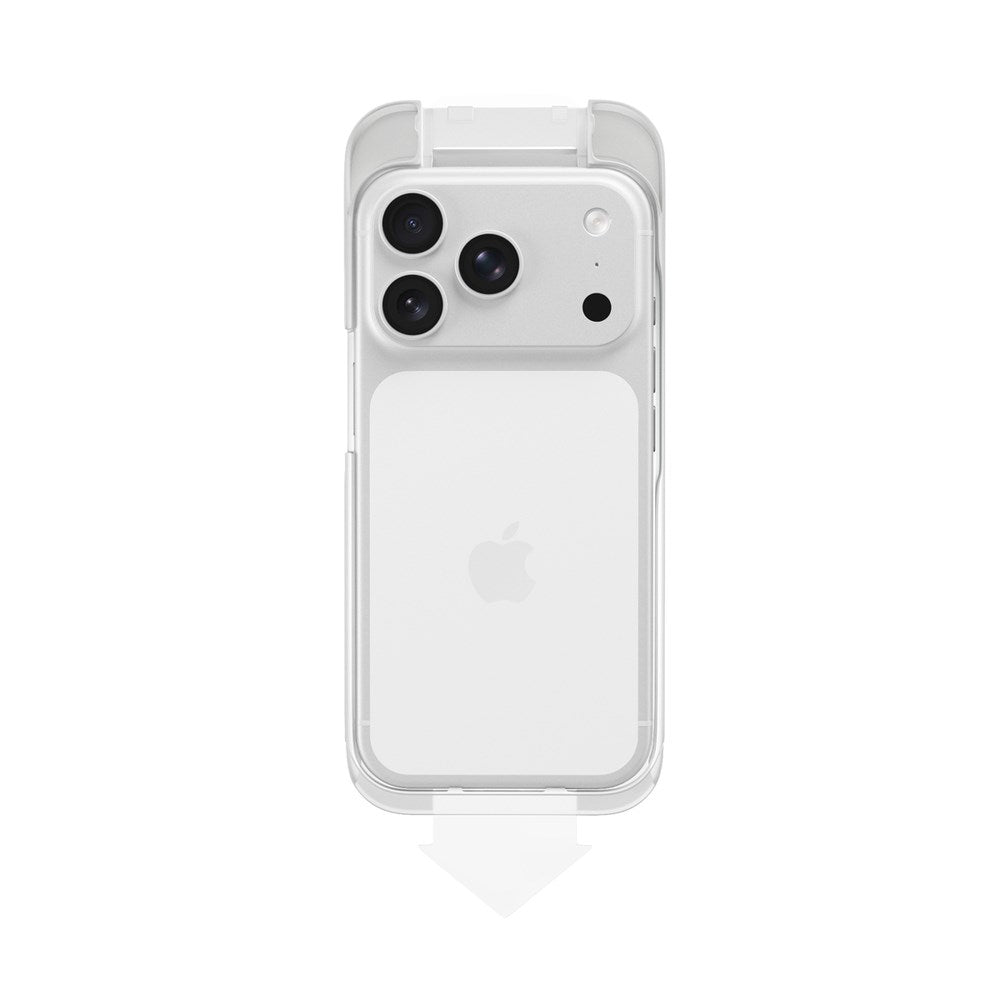 iPhone 18 Pro Max Epico Privacy AntiReflective Glass 3D Screen Protector Glass with Installation Frame - Transparent