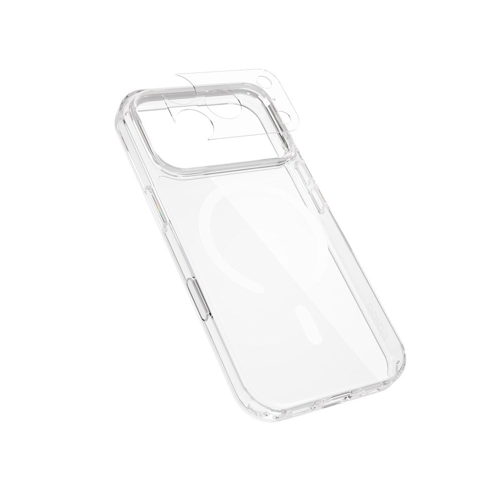iPhone 18 Pro / 17 Pro Epico Hero Mag+ Case with Camera Protection - MagSafe Compatible - Transparent