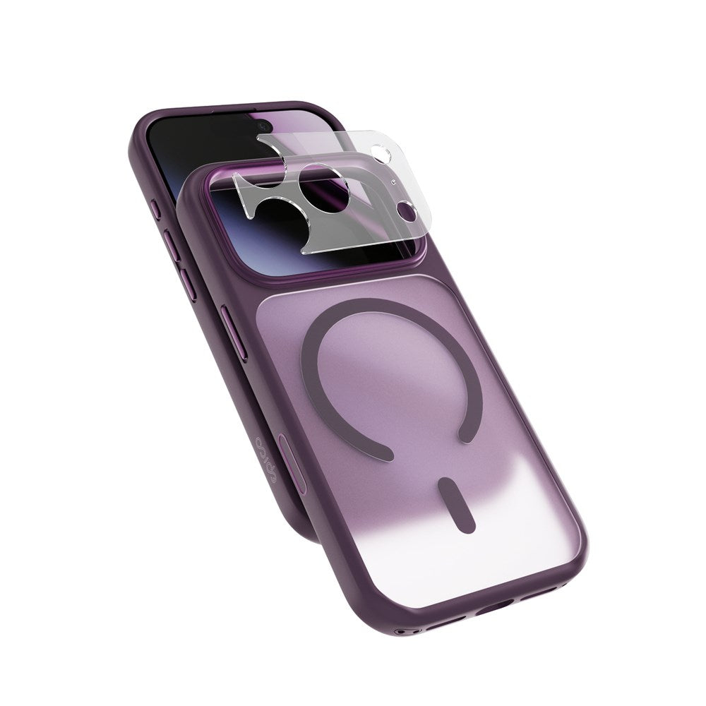 iPhone 18 Pro / 17 Pro Epico HeroMatte Pro Mag+ Case with Camera Protection - MagSafe Compatible - Purple