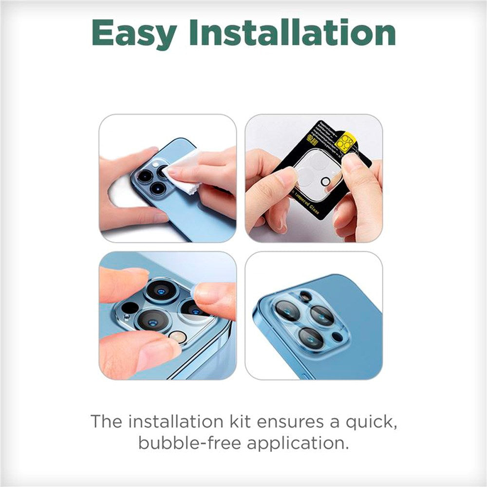 iPhone 16 Pro / 16 Pro Max Mobile Origin Easy Lens Guard - Camera Lens Protector - Transparent