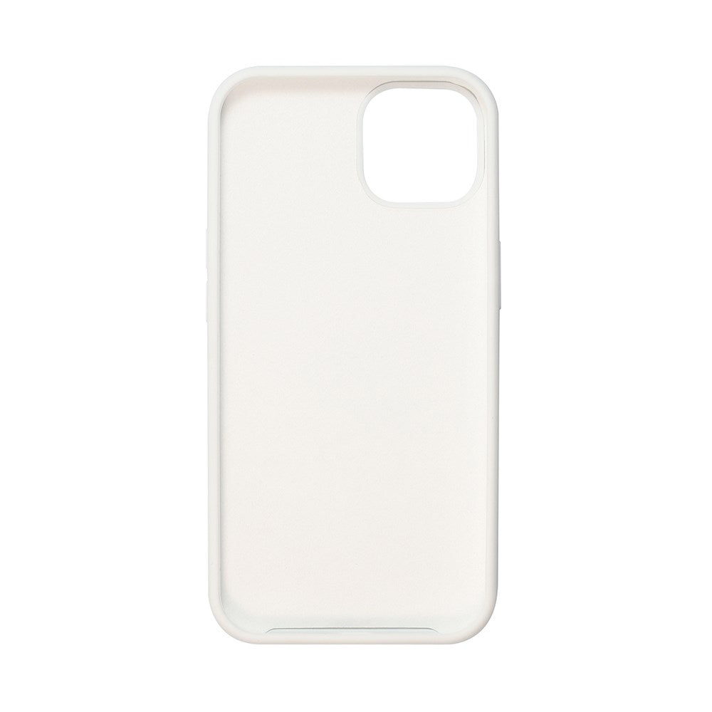 GreenMind iPhone 13 Lined Silicone Case - White