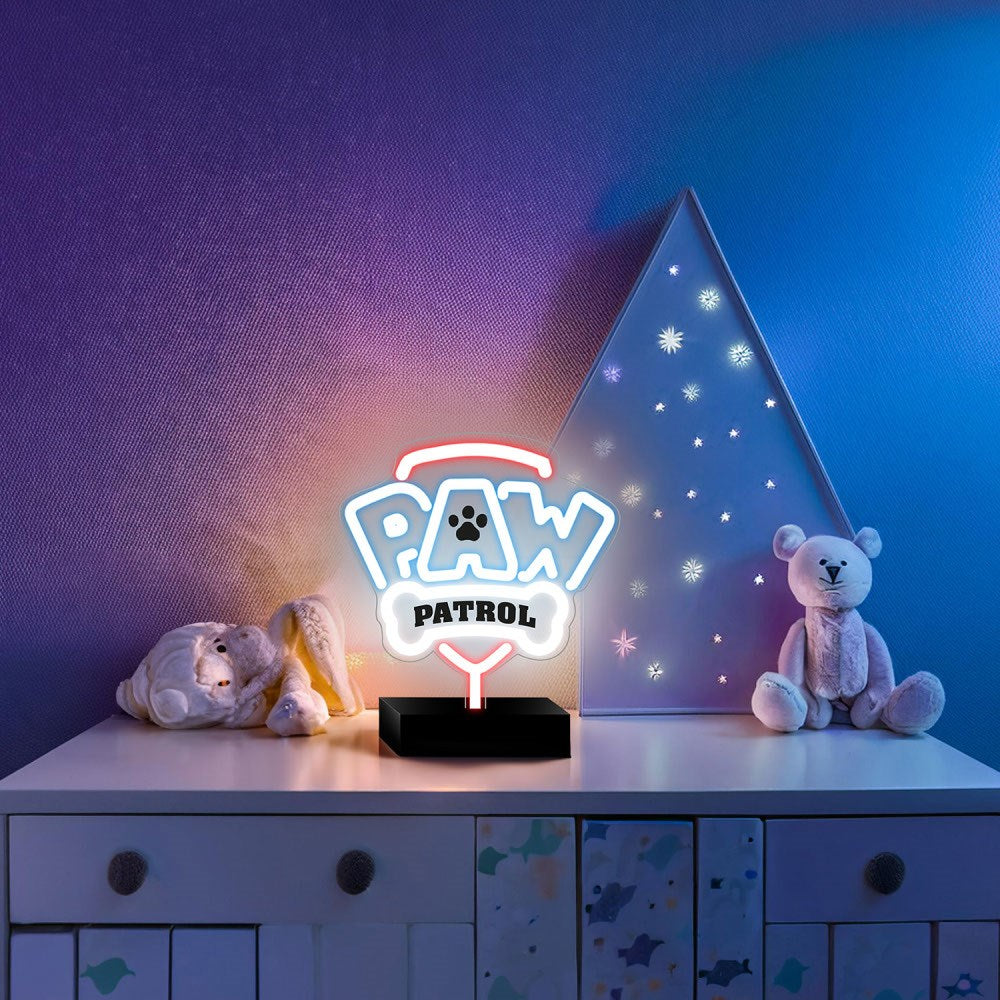 Neon LED Sign with Stand - Paw Patrol