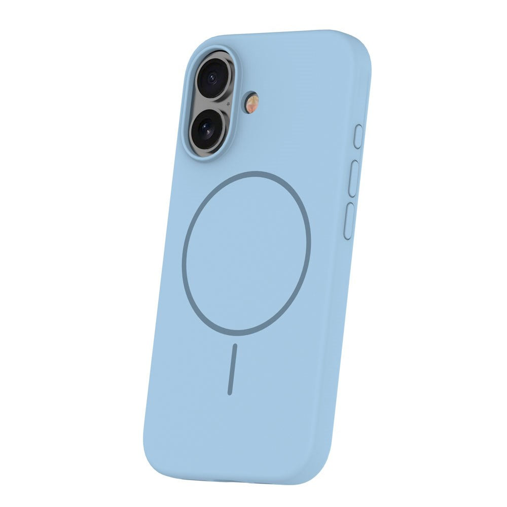 iPhone 16 Plus Silicone Thin Case - MagSafe Compatible - Light Blue