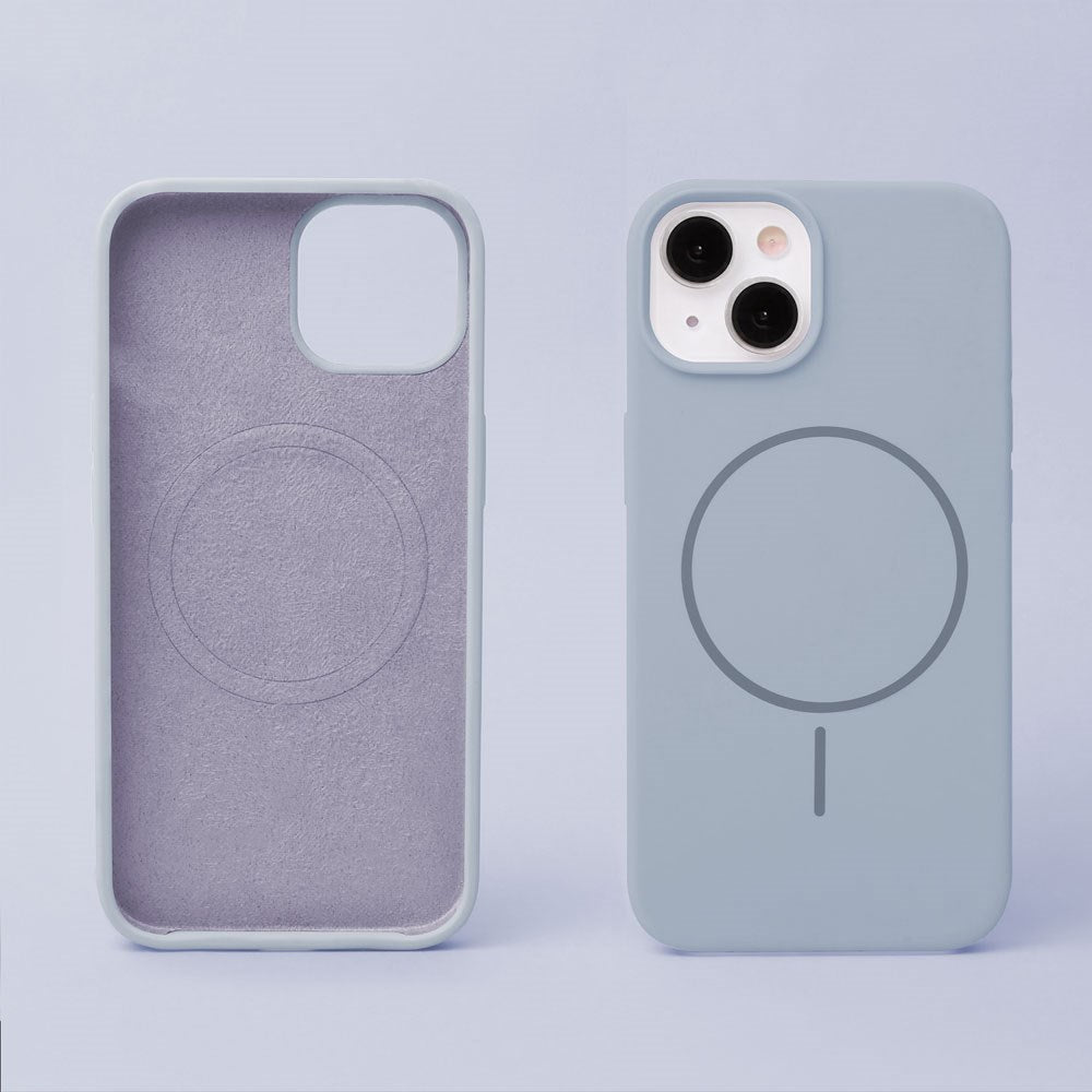 iPhone 16 Pro Silicone Thin Case - MagSafe Compatible - Light Blue