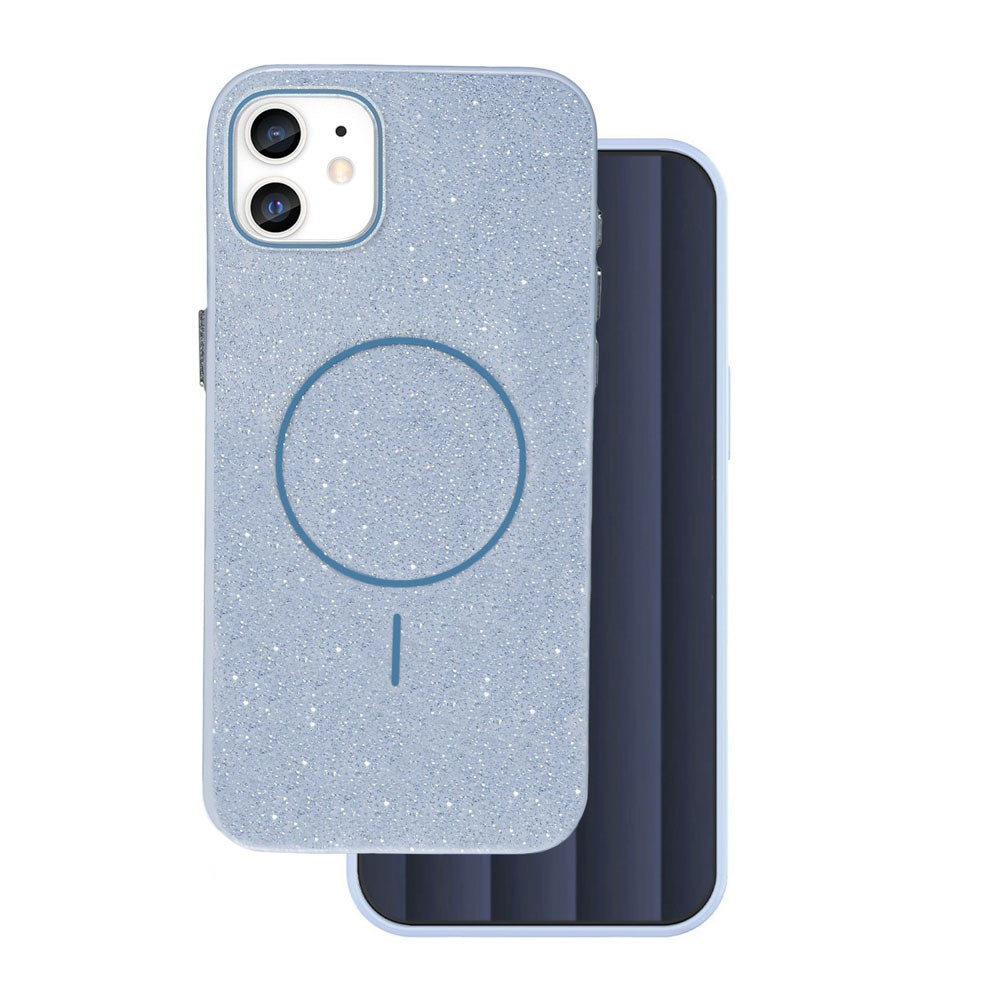 iPhone 11 Glitter Thin Case - MagSafe Compatible - Light Blue