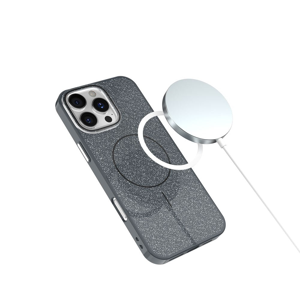 iPhone 17e / 16e TFO Glitter Thin Case - MagSafe Compatible - Black