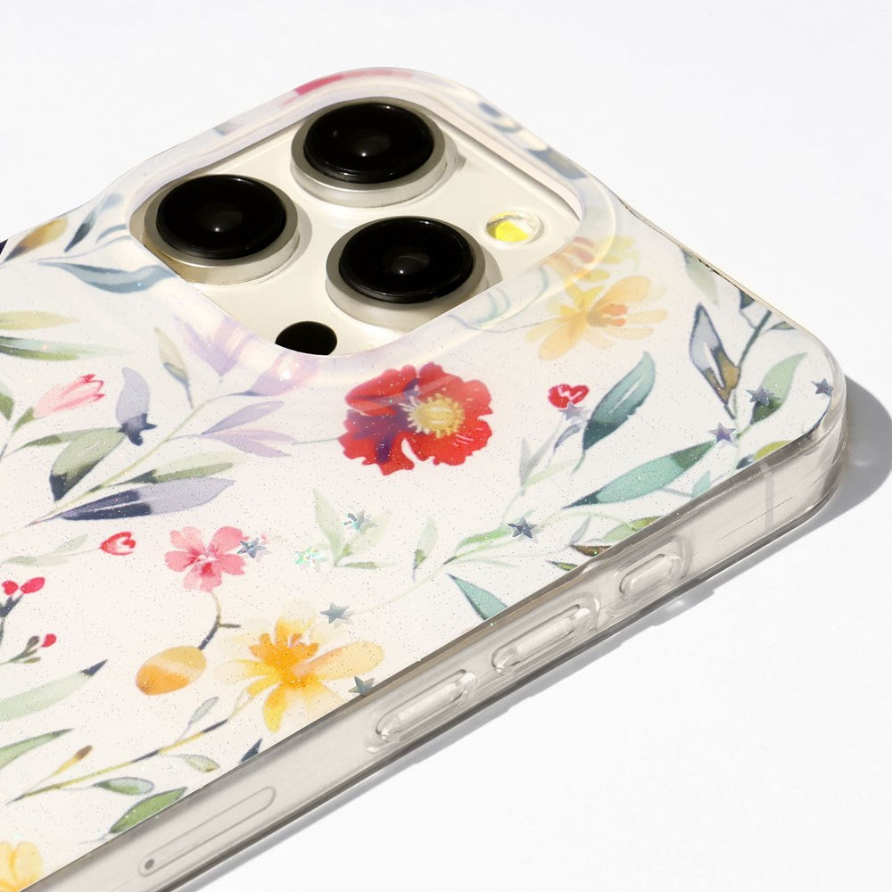 iPhone 16 Pro TFO Glow Glam Case - White / Floral