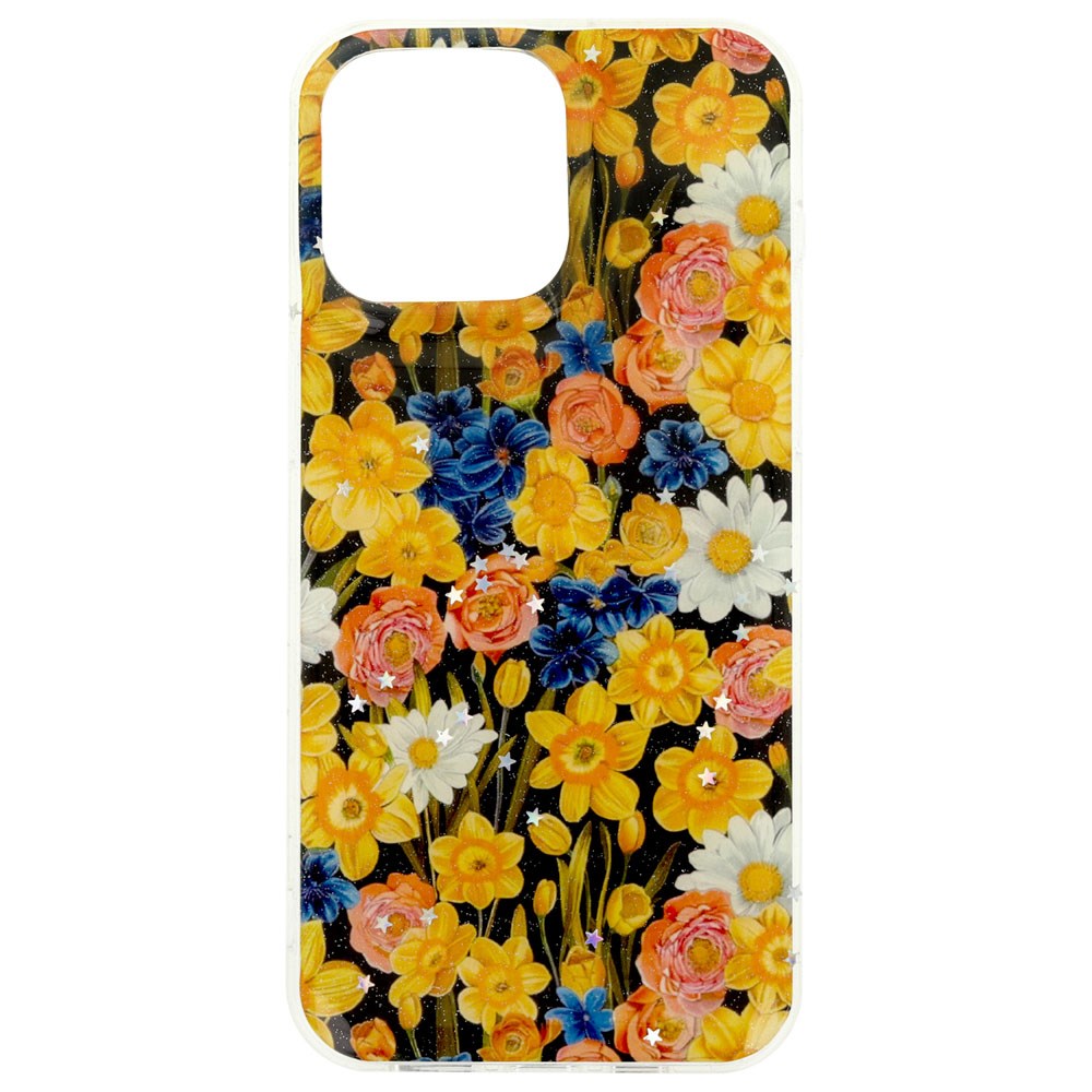iPhone 16 Pro TFO Glow Glam Case - Orange / Floral