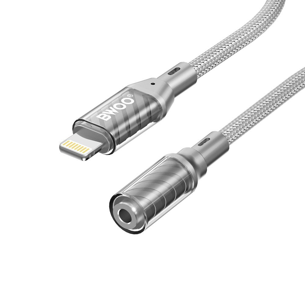 BWOO Lightning to 3.5mm Jack Adapter – Grey
