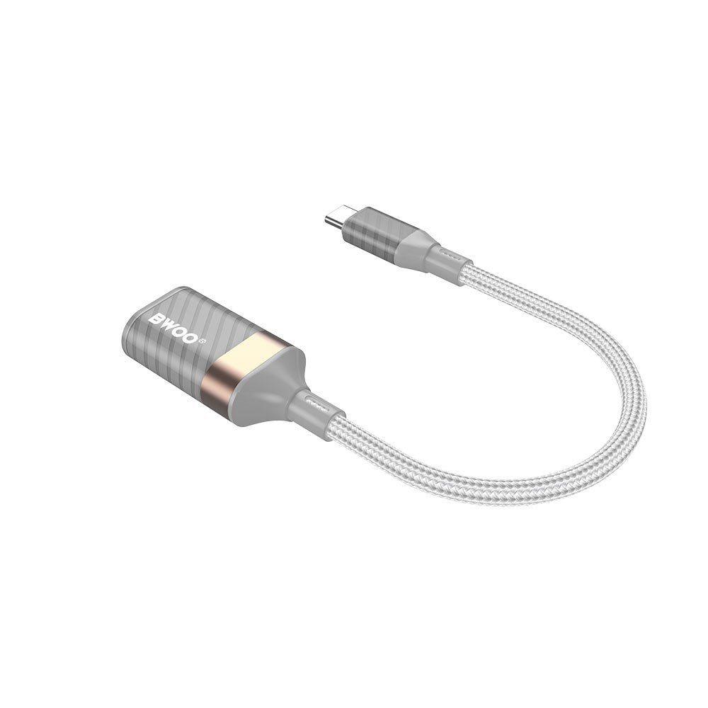 BWOO USB-C to USB-A Adapter - Grey