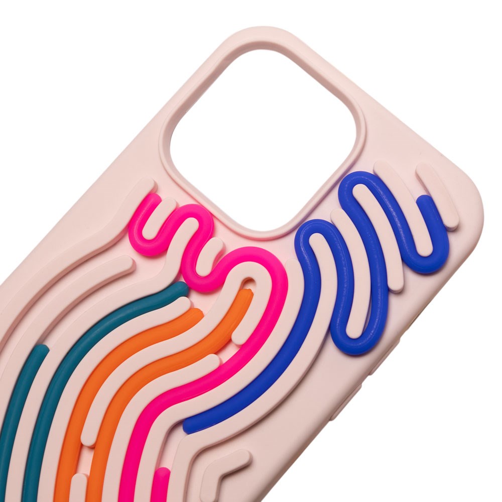 iPhone 17 Pro TFO DIY Snake Silicone Case - Lyserød