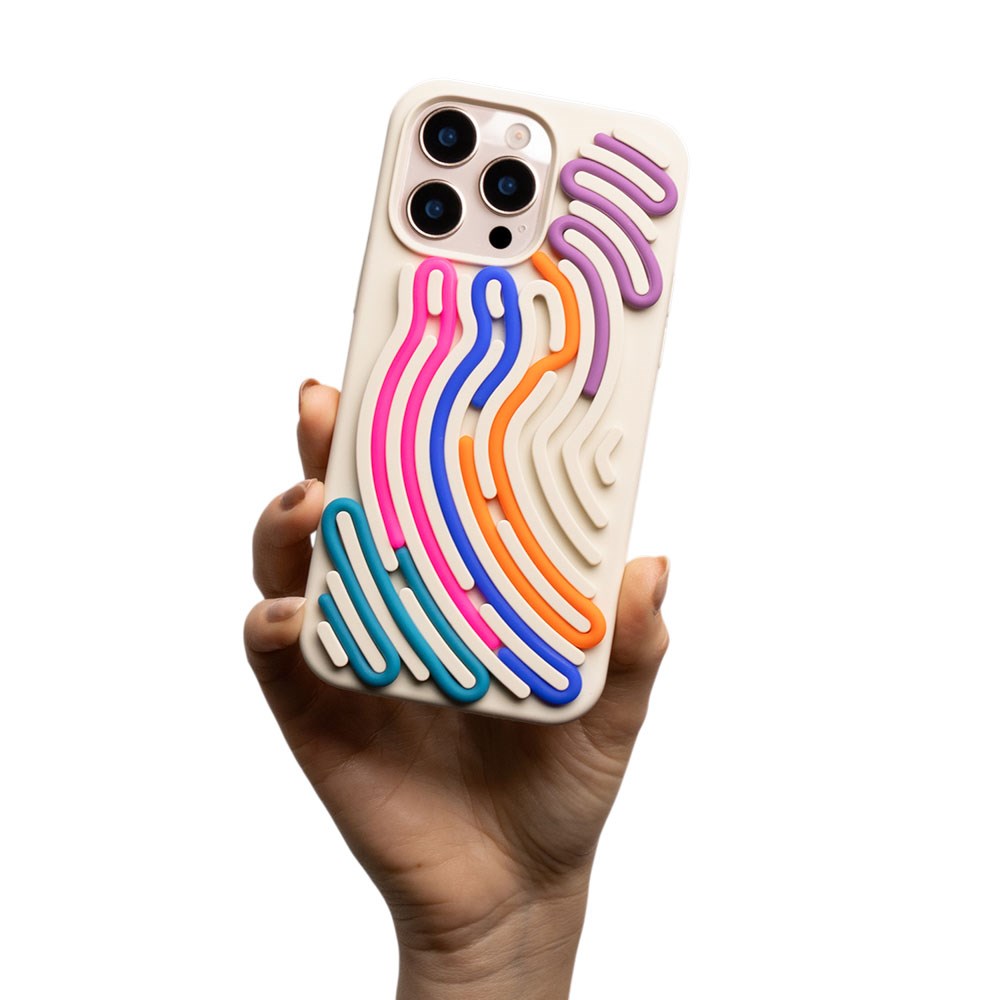 iPhone 17 Pro TFO DIY Snake Silicone Case - Beige