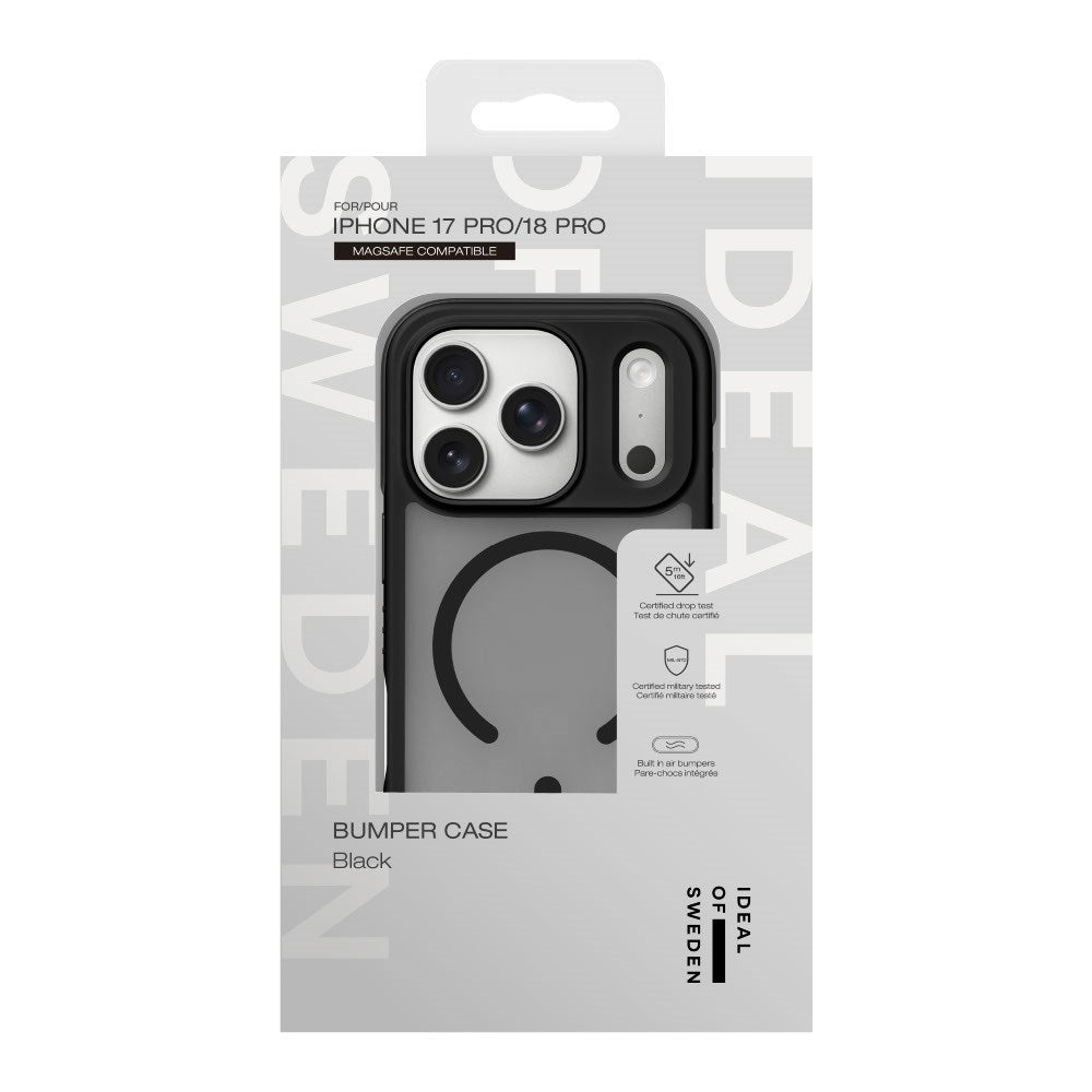 iPhone 18 Pro / 17 Pro iDeal Of Sweden Ideal Bumper Case - MagSafe Compatible - Black