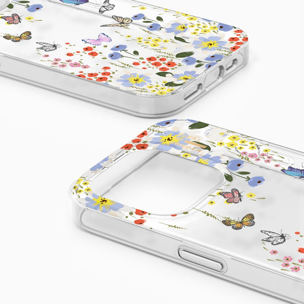 iDeal Of Sweden iPhone 16e / 15 / 14 / 13 Clear Case - Artistic Garden