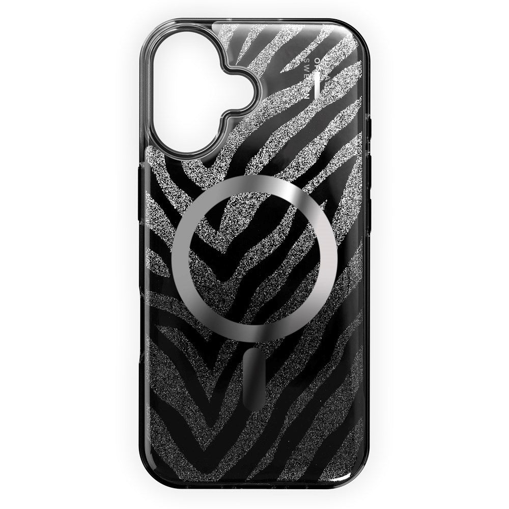 iPhone 16 iDeal Of Sweden Clear Case - MagSafe Compatible - Zebra Mystique