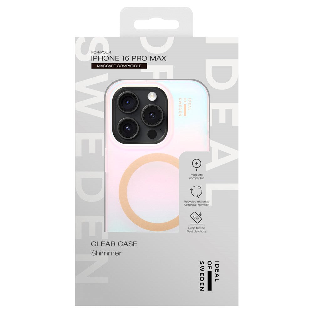 iDeal Of Sweden iPhone 16 Pro Max Clear Case - MagSafe Compatible - Shimmer
