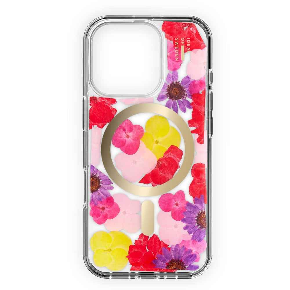 iPhone 16 Pro Max iDeal Of Sweden Clear Case - MagSafe Compatible - Tropical Floral