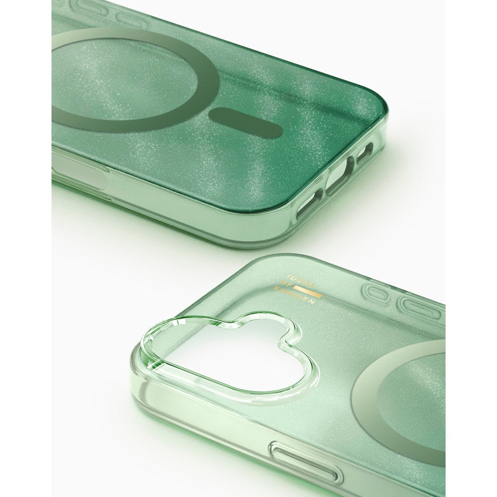iPhone 17 iDeal Of Sweden Clear Case - MagSafe Compatible - Sage Green
