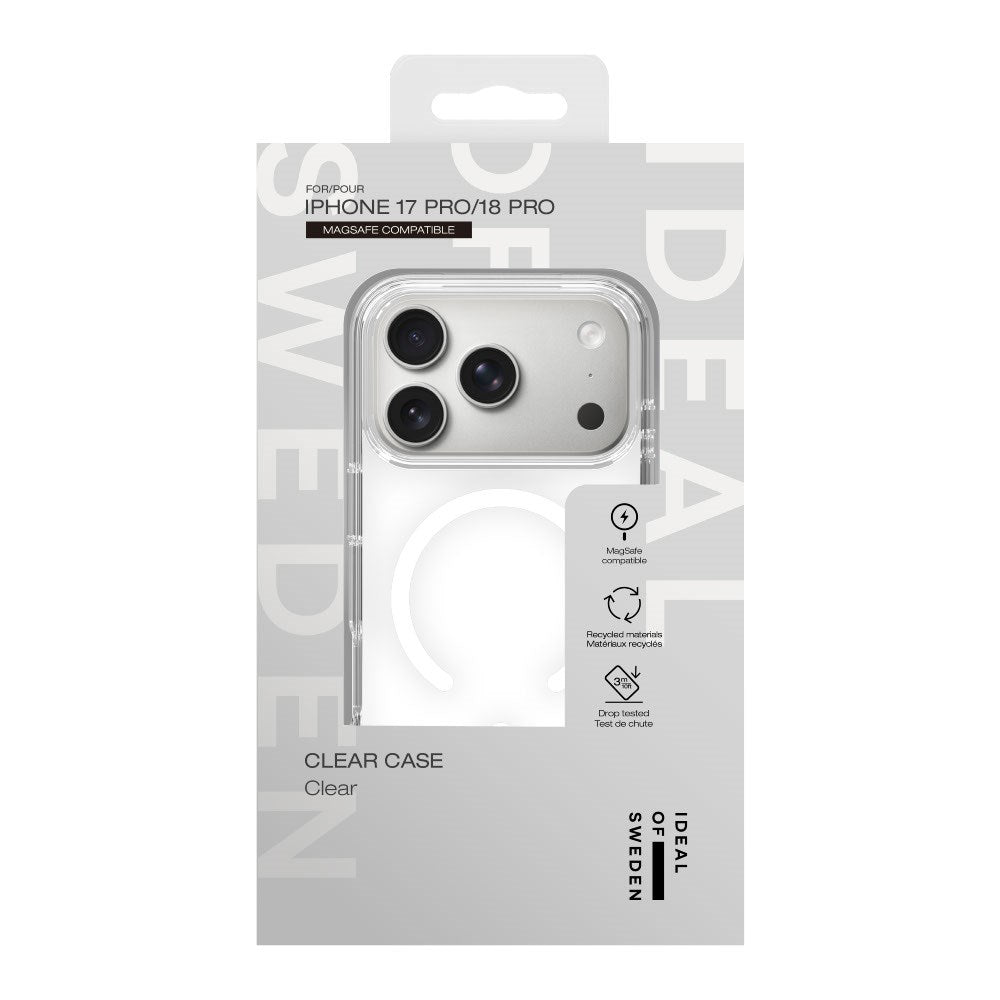 iPhone 18 Pro / 17 Pro iDeal Of Sweden Clear Case - MagSafe Compatible - Clear
