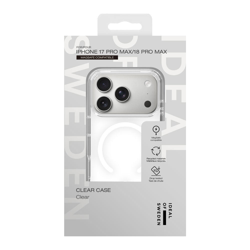iPhone 18 Pro Max / 17 Pro Max iDeal Of Sweden Clear Case - MagSafe Compatible - Clear